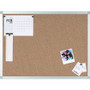 Bi-silque Bulletin Board, Cork, 24"Wx36"Lx1/2"H, Multi (BVCCA03409214) View Product Image