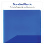 Avery Plastic Two-Pocket Folder, 20-Sheet Capacity, 11 x 8.5, Translucent Blue View Product Image