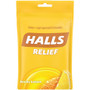 HALLS Halls Honey-Lemon Cough Drops - For Sore Throat, Cough, Nasal Congestion - Honey Lemon - 30/Bag Product Image 