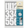 Chartpak Permanent Adhesive Vinyl Numbers - 23 x Numbers Shape - Self-adhesive - Helvetica Style - Easy to Use - 4" Height - (CHA01196) Product Image 