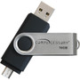 Compucessory 16GB USB 2.0 Flash Drive - 16 GB - USB 2.0 - Silver, Black - 1 Year Warranty Product Image 