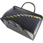 C-Line Letter Expanding File - 8 1/2" x 11" - 300 Sheets Capacity - 13 Internal Pocket(s) - 12 Divider(s) - Black Product Image 