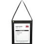 C-Line Fabric Hanging Strap Shop Ticket Holders - 12" Height x 9" Width - Fabric - Clear Product Image 