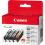 Canon CLI-221 Original Inkjet Ink Cartridge - Assorted, Cyan, Magenta, Yellow - 4 / Pack - Inkjet - Assorted, Cyan, Magenta, Yellow Product Image 