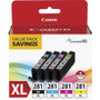Canon CLI-281XL Original Inkjet Ink Cartridge - Value Pack - Multicolor - 4 / Pack - Inkjet Product Image 