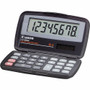 Canon LS555H Wallet Calculator - Hard Shell Cover, Auto Power Off - 8 Digits - LCD - Battery/Solar Powered - 4.3" Height x 2.9" Width x 0.6" Depth Product Image 