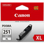 Canon CLI251XLGY Original Inkjet Ink Cartridge - Gray - 1 Each - Inkjet - Gray Product Image 