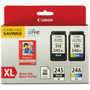 Canon PG-245 / CL-246 Original Extra Large Yield Inkjet Ink Cartridge - Combo Pack - Multicolor - 1 Each - Inkjet - Extra Large Yield Product Image 