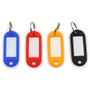 CARL Split Ring Key Tags - 3" Length x 3" Width - Ring Fastener - Plastic - Assorted Product Image 