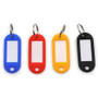 CARL Split Ring Key Tags - 3" Length x 3" Width - Ring Fastener - Plastic - Assorted Product Image 