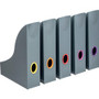 DURABLE VARICOLOR Magazine Rack Set, Gray/Multicolor - 5 pack - Gray, Multicolor Product Image 