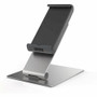 DURABLE Tablet Holder Table - 9.5" Height x 6.1" Width x 7.2" Depth - Steel, Aluminum, Acrylonitrile Butadiene Styrene (ABS) - Silver Product Image 