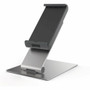 DURABLE Tablet Holder Table - 9.5" Height x 6.1" Width x 7.2" Depth - Steel, Aluminum, Acrylonitrile Butadiene Styrene (ABS) - Silver Product Image 