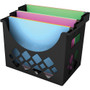 Deflecto Sustainable Office Desktop Hanging File Holder - 9.63" Height x 13.25" Width x 8.50" Depth - Desktop - Sturdy - 30% Recycled - Black Product Image 
