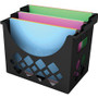 Deflecto Sustainable Office Desktop Hanging File Holder - 9.63" Height x 13.25" Width x 8.50" Depth - Desktop - Sturdy - 30% Recycled - Black Product Image 