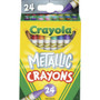Crayola Metallic Crayons, Assorted, 24/Pack View Product Image