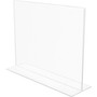 deflecto Anti-Glare Stand Up Double Sided Sign Holder, 8.5 x 11, Clear View Product Image