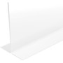 deflecto Anti-Glare Stand Up Double Sided Sign Holder, 8.5 x 11, Clear View Product Image