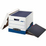 Bankers Box Binderbox Binder Storage Box - Internal Dimensions: 12.25" Width x 18.50" Depth x 12" Height - External Dimensions: 13.1" Width x 20.1" Depth x 12.4" Height - Media Size Supported: Letter, Legal - Lift-off Closure - Heavy Duty Product Image 