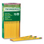 Ticonderoga Pencils, HB (#2), Black Lead, Yellow Barrel, 72/Pack DIX33904 View Product Image
