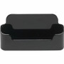 Deflecto Single Business Card Holder - 1.8" Height x 3.9" Width x 1.4" Depth - Plastic - Black Product Image 