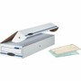 Bankers Box STOR/FILE Check Storage Boxes - Internal Dimensions: 9" Width x 24" Depth x 4" Height - External Dimensions: 9.3" Width x 25" Depth x 4.1" Height - 650 lb - Flip Top Closure - Light Duty Product Image 