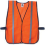 Ergodyne Orange Standard Vest - Fabric - Orange - High Visibility, Comfortable, Machine Washable, Breathable, Hook & Loop Closure, Reflective Product Image 