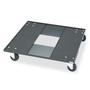 Safco Stacking Chair Cart, Metal, 23.13" x 23.13" x 4.5", Black View Product Image