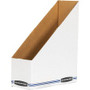 Bankers Box STOR/FILE Magazine File Storage - Blue, White - Fiberboard Product Image 