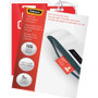 Fellowes Punched ID Card Glossy Thermal Laminating Pouches - Laminating Pouch/Sheet Size: 3.88" Width x 5 mil Thickness - Glossy - for Document, ID Badge, ID Card - Durable, Pre-punched - Clear Product Image 