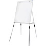 Flipside Multi-use Dry-Erase Easel Stand - 27.5" (2.3 ft) Width x 32" (2.7 ft) Height - White Aluminum Surface - Steel Frame - Rectangle - Floor Standing, Tabletop Product Image 