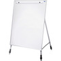 Flipside Adjustable Dry Erase Board, 27.5" x 32", White Surface, Satin Aluminum Frame View Product Image