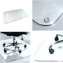 FloorTex Chairmat, Glass, 40"Wx53"L, Clear (FLR124053EG) View Product Image
