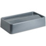 Genuine Joe Space-Saving Container Swing Lid - Rectangular - Gray - (GJO02343) Product Image 