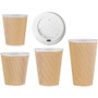 Genuine Joe Ripple Cup Lid, 10-16oz., 50/PK, White (GJO11259) View Product Image
