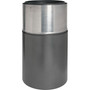 Genuine Joe Classic Cylinder Gray Waste Receptacle (GJO58894) View Product Image