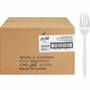 Genuine Joe Individually Wrapped Fork - 1 Piece(s) - Fork - 1 x Fork - Disposable - White Product Image 