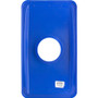 Genuine Joe 23-Gallon Recycling Bin Cutout Lid - Round - Blue Product Image 