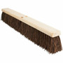 Genuine Joe 24" Push Broomhead - Brown - Lacquered Wood24" Length Product Image 