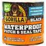 Gorilla Waterproof Patch & Seal Tape - 10 ft Length x 4" Width - Black Product Image 