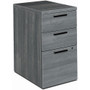 HON 10500 H105102 Pedestal - 28" Height x 15.7" Width x 22.8" Depth - 3 x Box, File Drawer(s) - Finish: Sterling Ash Product Image 