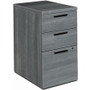 HON 10500 H105102 Pedestal - 28" Height x 15.7" Width x 22.8" Depth - 3 x Box, File Drawer(s) - Finish: Sterling Ash Product Image 