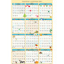 House of Doolittle Recycled Seasonal Laminated Wall Calendar, Illustrated Seasons Artwork, 24 x 37, 12-Month (Jan to Dec): 2024 View Product Image