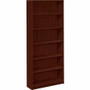 HON 1870 H1877 Bookcase - 84" Height x 36" Width x 11.5" Depth - 6 Shelve(s) - Finish: Mahogany Product Image 