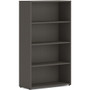 HON Mod HLPLBC3013B4 Book Case - 53" Height x 30" Width x 13" Depth - 4 Shelve(s) - 2 Adjustable Shelf(ves) - Finish: Slate Teak - Adjustable Shelf, Durable, Laminated, Scratch Resistant, Spill Resistant, Stain Resistant Product Image 
