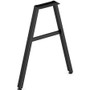 HON Mod HLPLLEG24A Worksurface A-Leg - x 24" Width - Finish: Black Product Image 