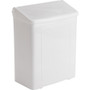 Safe-Use Sanitary Napkin Receptacle - Wall Mountable - 10.6" Height x 9" Width x 4.6" Depth - Plastic - White Product Image 