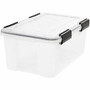 IRIS WeatherTight Heavy-duty Storage Tote - Internal Dimensions: 14.75" Length x 9.63" Width x 7" Height - External Dimensions: 17.5" Length x 11.8" Depth x 7.9" Height - 25 lb - 4.75 gal - Heavy Duty Product Image 
