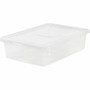 IRIS 28-quart Storage Box - External Dimensions: 24" Width x 16.3" Depth x 6" Height - 7 gal - Snap-in Lid Closure - Stackable - Plastic Product Image 