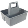 Impact Maids' Basket - 2 Compartment(s) - 10.10" Height x 11.10" Width x 12.90" Length - Handle, Heavy Duty - Gray - Plastic - (IMP1803) Product Image 